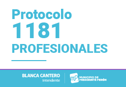 Protocolo 1181  PROFESIONALES