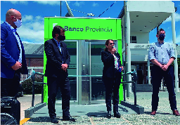 La intendente Cantero inauguró dos nuevos cajeros automáticos