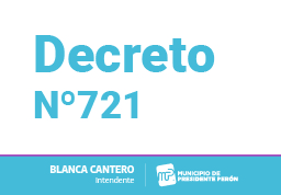 Decreto N° 721