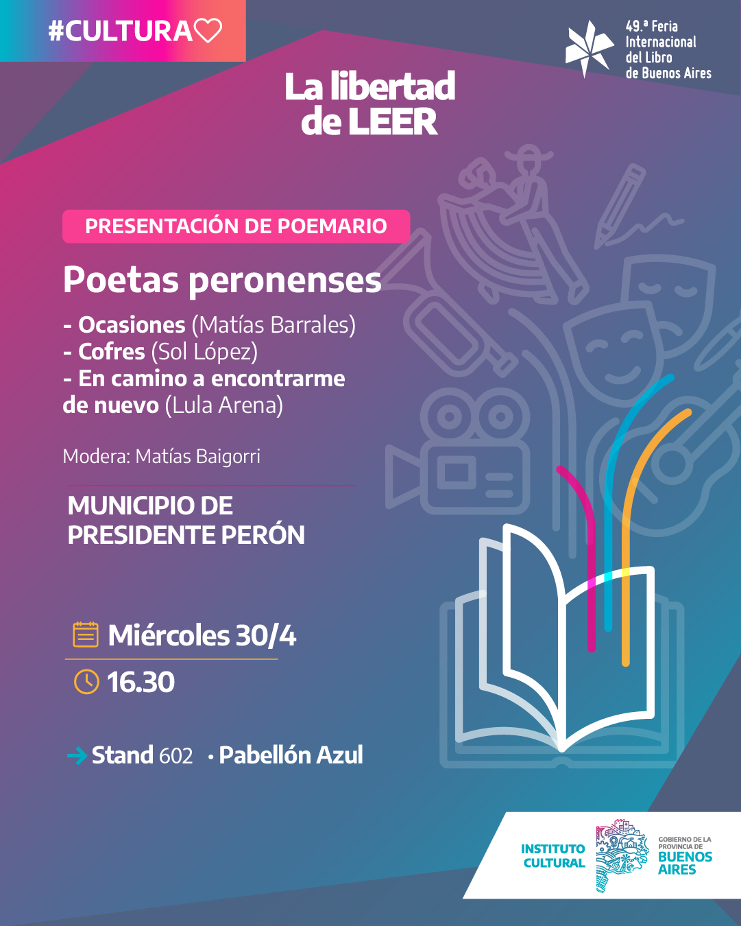 Cultura / PRESIDENTE PERÓN PRESENTE EN LA FERIA INTERNACIONAL DEL LIBRO DE BUENOS AIRES
